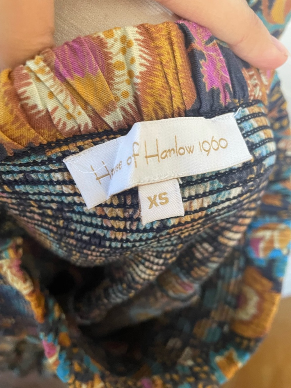 House Of Harlow 1960 Boho Floral Multicolor Top Maxi Skirt Set NEW Size XSmall - Picture 10 of 11